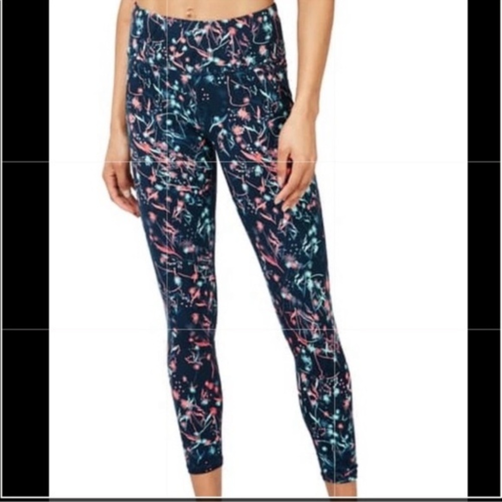 Sweaty Betty The Power Leggings XXS Beetle‎ Blue Mystical Floral workout